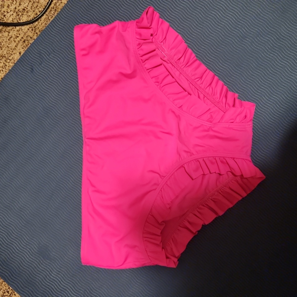 Hot Pink Ruffle Bikini - Picture 5 of 8
